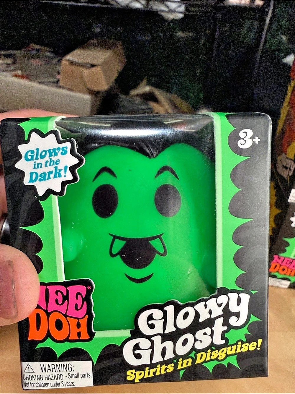 NeeDoh Glow in the Dark Ghost Toy NWT